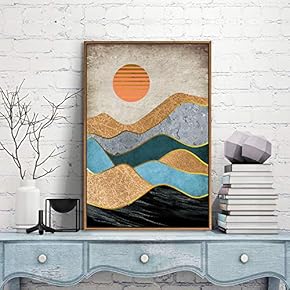 Framed Canvas Wall Art for Living Room, Bedroom City and Landscape Canvas Prints for Modern Home Decoration Ready to Hang - 16"x24" inches