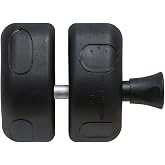 National Hardware MagnaLatch Side Pull Gate Latch, 2-3/4 in, Black | Magnetic Self-Latching with Stainless Steel Internals and Key Lock for Metal, Wood and Vinyl Pool Gates