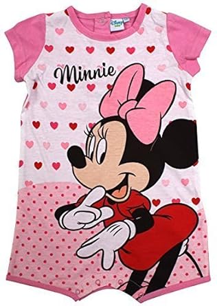 Bebe Filles Combinaison Disney Minnie Mouse Cœurs Coton Barboteuse Tailles A Partir De 6 To 24 Mois Rose 6 Months Amazon Fr Vetements Et Accessoires