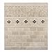 2 X 4 Crema Marfil Marble Polished & Beveled Brick Mosaic Tile - 6