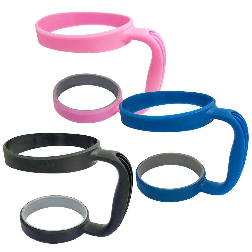 Photo 1 of 3 Pack 30oz Tumbler Handles, DanziX Mug Handle or Cup Holder Replacement- Black, Pink,Blue