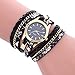 Womens Bracelet Watches COOKI on Sale Clearance Lady Watches Female watches Cheap Watches for Women-Q3 (Black)