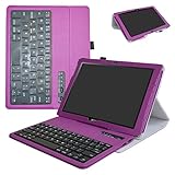 Acer Iconia One 10 B3-A40 Wireless Keyboard Case,Mama Mouth Slim Stand PU Leather Cover with Romovable Wireless Keyboard for 10.1