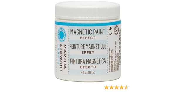 Martha Stewart Crafts Magnetic Paint, 4 oz, color gris: Amazon.es ...