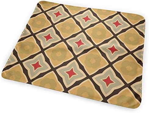 Retro Floral Vines Pattern Changing Pad Portable Biggest Changing Mat to Change Diaper (25.5"x31.5")