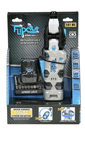 SpeedHex FlipOut 2 Rechargeable Power Screwdriver - New and Improved Version w/ Removable Battery - Thumbnail 6