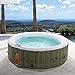 Goplus 4-6 Person Outdoor Spa Inflatable Hot Tub for Portable Jets Bubble Massage Relaxing w/Accessories Set (6-Person, Coffee)