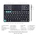 Rii (Dual Mode) K16 Bluetooth &RF Wireless Ultra Slim Rechargable Multimedia Backlit Office Keyboard with Touchpad Mouse for PC,Tablets, Smart TV,Android TV Box,Windows,Business Office