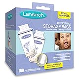 Lansinoh Breastmilk Storage Bags, 100 Count, BPA Free and BPS Free