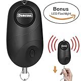 Personal Alarm, DOMEZAN 130dB Emergency Self Defense Security Alarm Keychain For Kids Women Elderly Protection Batteries Included with LED light Policeman Recommend