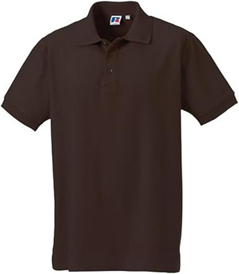 polo marron chocolate hombre