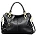 Jack&Chris Ladies Handbags and Purses Tote Bag for Women Leather Shoulder Bag, WB517 (Black)