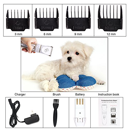 image for Hercules Professional Pet Animal Low Noise Trimmer Shaver Clippers Rec