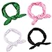 Hip Mall 8pcs Baby Girls Toddler Bow Headbands Turban Knot Rabbit Hairband Headwear (Red,Hot Pink,Yellow,White,Orange,Black,Pink,Green)