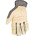 Youngstown Glove Hybrid Plus Leather Palm Heavy Duty Work Gloves For Men - Washable, Durable, Form-Fit - Gray