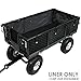 Sunnydaze Liner for Garden Utility Cart, Heavy-Duty Polyester, Black, Liner ONLY
