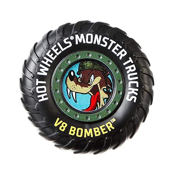 Hot Wheels Monster Trucks, abgefahrene Die-Cast-Fahrzeugen im Maßstab 1:64, mit riesigen Rädern und Bonus-Accessoire, Sammelspaß für ultimative Crashs, Design kann variieren, FYJ44 – Bild 5