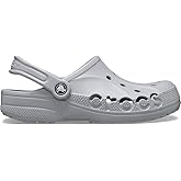Crocs Mens and Womens Baya Clog, Light Grey, 14 US Women / 12 US Men