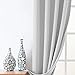 Vangao Room Darkening Curtain 84 inches Length Window Treatment Blackout Drape for Bedroom Grommet Top 52Wx84W 1 Panel Light Grey