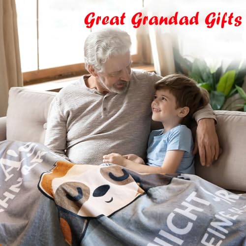 KAAYEE Grandad Gifts, Blanket Grandad Birthday Gifts, Gifts for Grandad on Fathers Day Christmas Valentines Easter, Retirement Thank You Presents for Grandfather