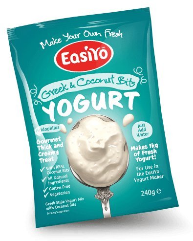 Easiyo Greek Style & Coconut Bits Yogurt 240g
