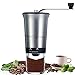 QcoQce Manual Coffee Grinder - Adjustable Hand Grinder - Ceramic Conical Burr Mill - Mini Portable Home Kitchen Travel Coffee Bean Grinder/Coffee Mill - Perfect Gift for Every Coffee Lover