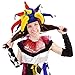 Pinkablu Funny Clown Costume Hat - Court Jester Halloween and Fancy Dress Party Hat