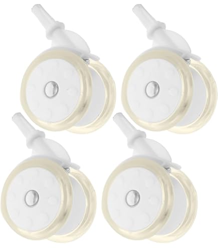 Set Di 4 Ruote Morbide Per Girello Bambini - Ricambio Silenzioso, Giallo - Foto 8