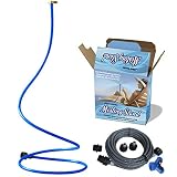 Flow Doctor Bidirectional Misting Stand Air Mister Maker Provides Cooling Mist in Two Directions Simultaneously, Two Misters in One, Long 2 M Self Standing, Professional High Output Spa Mister Heads