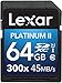 Lexar Platinum II 300x SDXC 64GB UHS-I/U1 (Up to 45MB/s Read) Flash Memory Card - LSD64GBBNL300