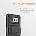 Circlemalls Dual Layers [Combo Holster] and Built-in Kickstand Phone Case Compatible for Samsung Galaxy S6 Edge Plus Case, [NOT FIT Galaxy S6, S6 Edge],Shockproof and Stylus-Black