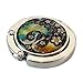 Antique Alive Mother of Pearl Peacock Foldable Table Purse Caddy Handbag Holder Hanger Hook