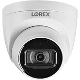 Lorex 4K HD Metal Dome Security Camera – Outdoor/Indoor PoE Wired Home Security System - Color Night Vision, Long-Range IR, L