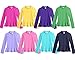 Made in USA Girls Rash Guard Peplum Long Sleeve Sun Shirt Rashguard SPF50+