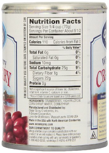 Ocean Spray Cranberry Sauce, Whole Berry, 14 oz
