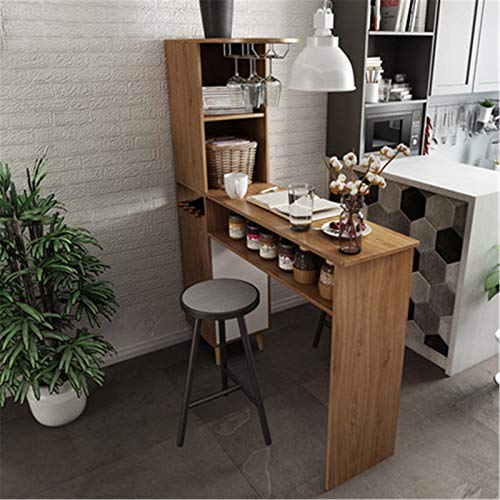 DYecHenG Bartisch Wandleiste Tischhaus Wohnzimmer Weinkabinett Partition Kabinett Einfache kleine Bar Tabelle für… – Bild 3
