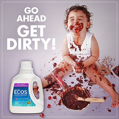 Earth Friendly Products ECOS 2X Liquid Laundry Detergent, Lavender, 200 Loads, 100 FL oz (Pack of 2) - Thumbnail 3