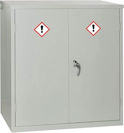 The Products Store COSHH Hazardous Substance Cabinet 1 Shelf 1000x915x457mm UK