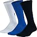 Nike Kids Boy's 3-Pack Graphic Cotton Cushion (Little Kid/Big Kid) Multicolor 2 MD (5-7 Big Kid Shoe)