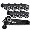 XVIM 1080P Wired Security Cameras System – 8CH Home Security Camera System DVR(No Hard Drive),8PCS 2MP Security Cameras…
