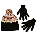 ABG Accessories Boys' Knit Fair Isle Cuff Beanie with Glove Set