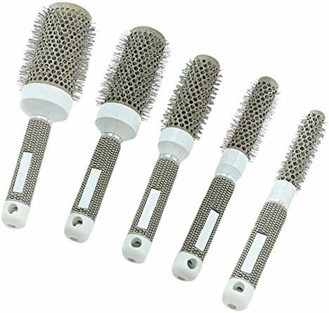 19/25/32/45/53Mm Ceramic Ionic Comb High Temperature Resistant Round Combs Iron Radial Brushes Curly Hairbrush Hair Salon Tool 32mm