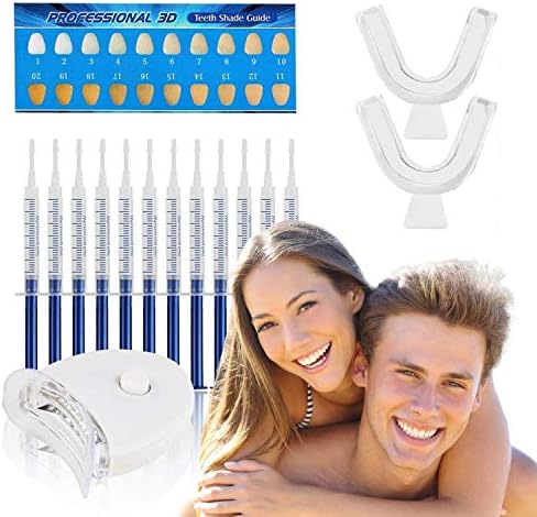 Teeth Whitening Kit FAMINESS Tooth Whiten Home Bleaching Dental Care Set with 12pcs Whiten Gel