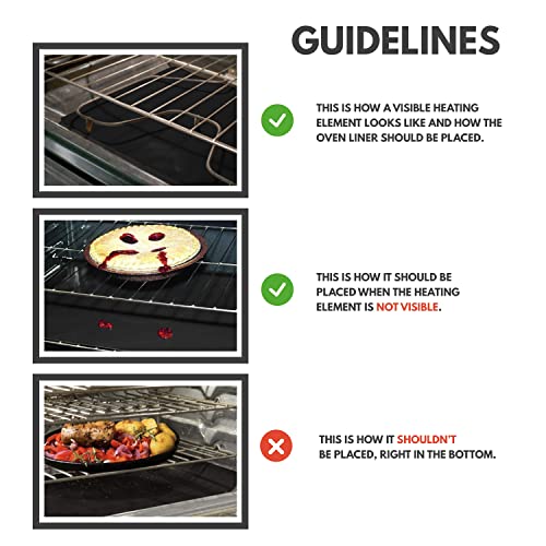 Cooks Innovations NonStick Oven Protector Mat 2 Heavy Duty Nonstick