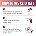 Zhou Keto Test Strips | Read Ketone Level with Ease During Keto, Paleo, Low-Carb Diets | Quick & Easy | 125 Test Strips