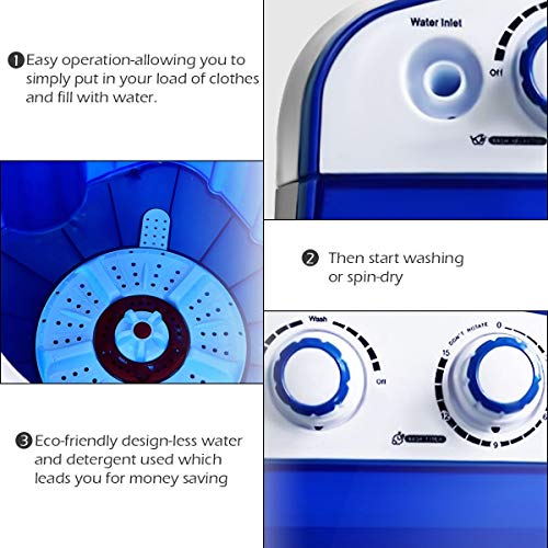 5 Electric+Compact+Portable+Durable+Laundry