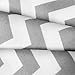1500 Supreme Collection Twin Sheet Sets Chevron Gray - Luxury Hotel Bed Sheets and Pillowcase Set for Twin Mattress - Extra Soft, Elastic Corner Straps, Deep Pocket Sheets, Twin, Chevron Gray
