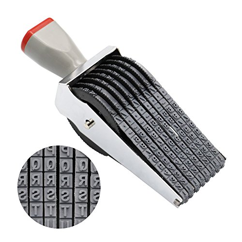 REAMTOP Digit Rolling Stamp Personalized English Alphabet Number Symbol Scrapbooking DIY Rubber Stationery Office Table Decor