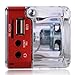 TOMTOP LSoled Mini Digital Portable Music MP3/4 Player Micro SD/TF USB Disk Speaker FM Radio (Red)