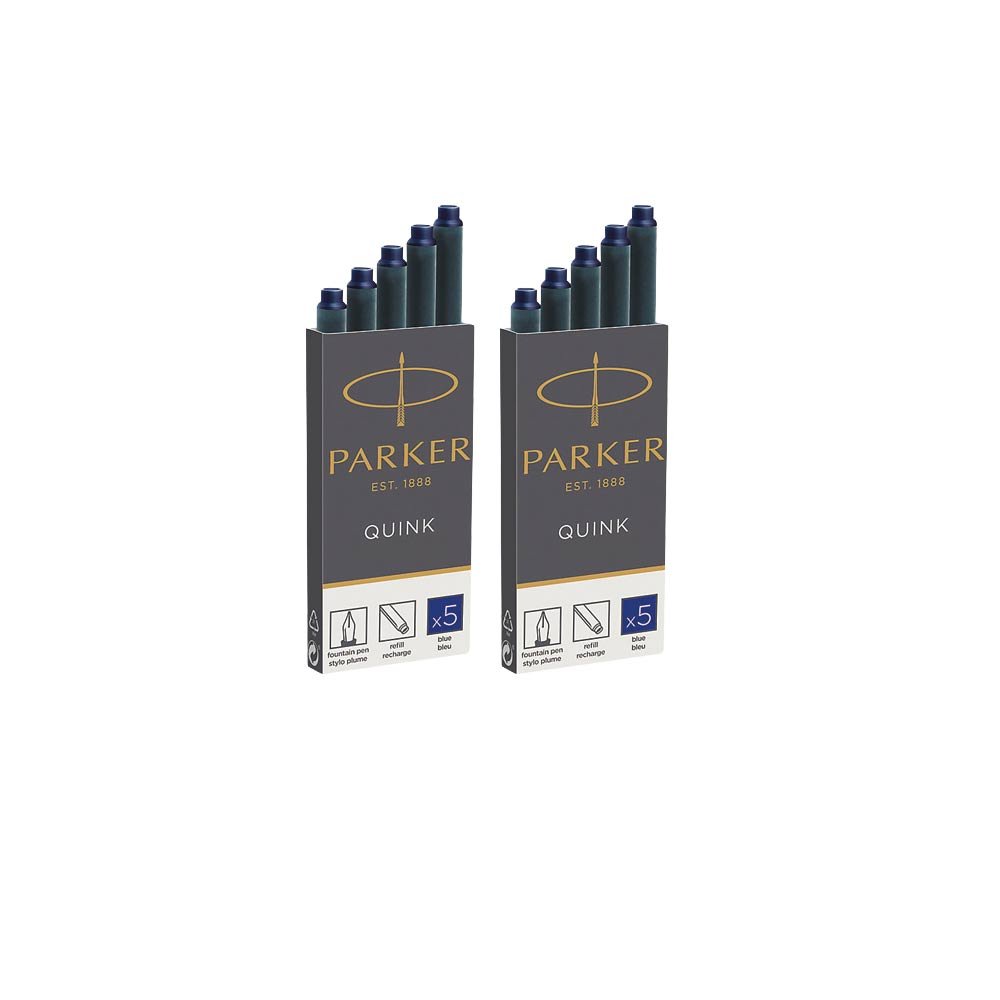 PARKER QUINK 3501179503844 Large Capacity Ink Cartridges Blue